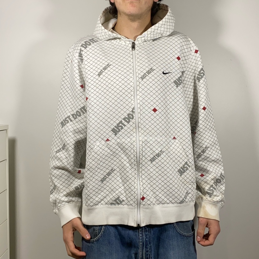 00s Y2k AOP Nike Zip-Up Hoodie - Picture 5 of 9